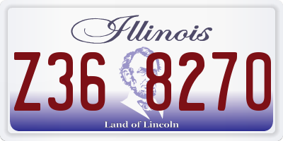 IL license plate Z368270