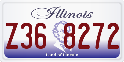 IL license plate Z368272