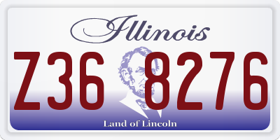 IL license plate Z368276