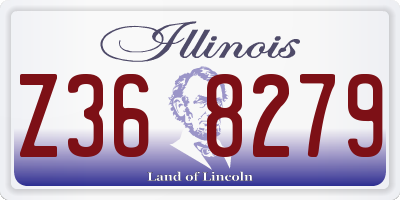 IL license plate Z368279