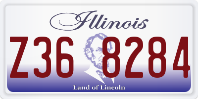IL license plate Z368284
