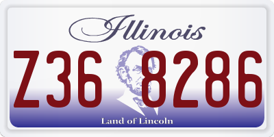 IL license plate Z368286