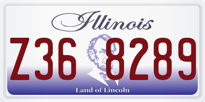 IL license plate Z368289