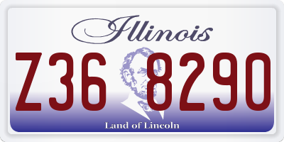 IL license plate Z368290