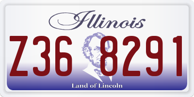 IL license plate Z368291