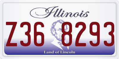 IL license plate Z368293