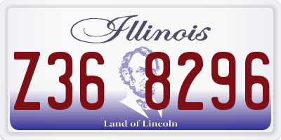 IL license plate Z368296