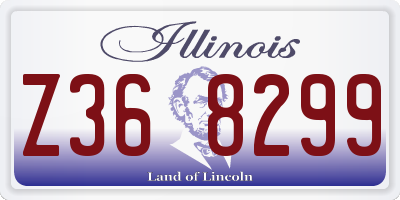 IL license plate Z368299