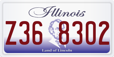 IL license plate Z368302