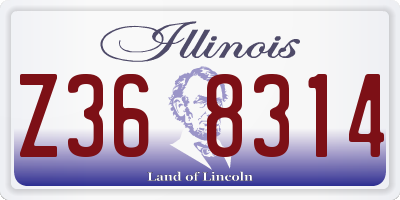 IL license plate Z368314