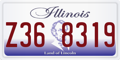 IL license plate Z368319
