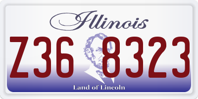 IL license plate Z368323