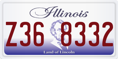 IL license plate Z368332