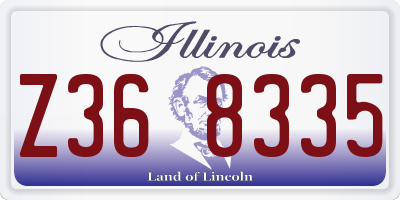 IL license plate Z368335