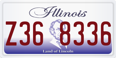 IL license plate Z368336
