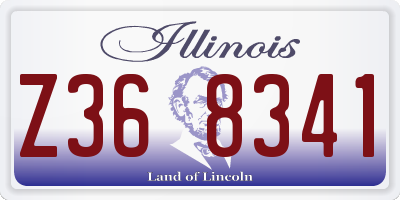 IL license plate Z368341