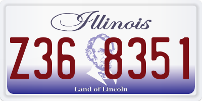 IL license plate Z368351