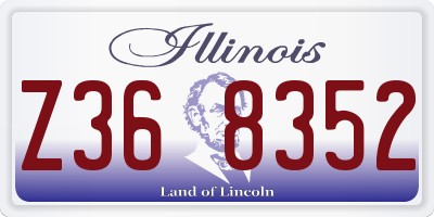 IL license plate Z368352