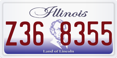 IL license plate Z368355