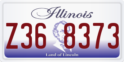 IL license plate Z368373