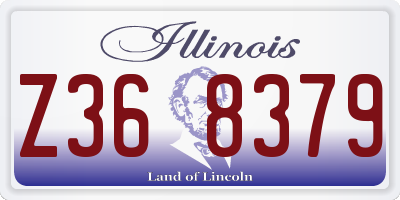 IL license plate Z368379