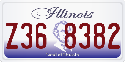 IL license plate Z368382