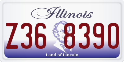 IL license plate Z368390