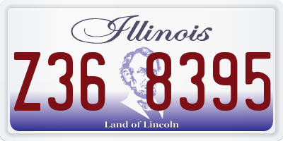 IL license plate Z368395