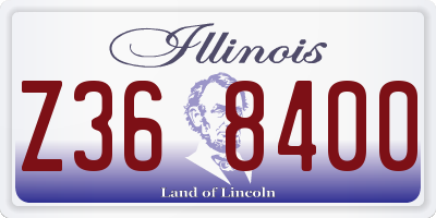 IL license plate Z368400