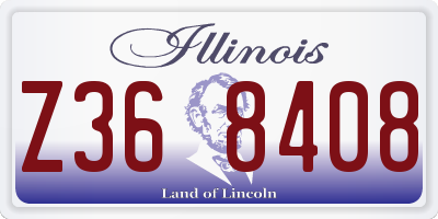 IL license plate Z368408