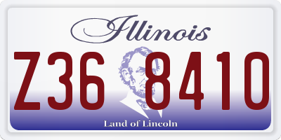 IL license plate Z368410