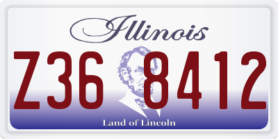 IL license plate Z368412