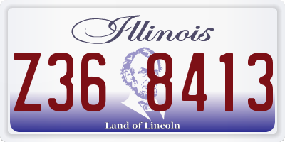 IL license plate Z368413