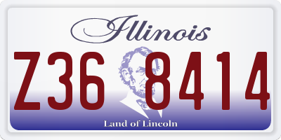 IL license plate Z368414