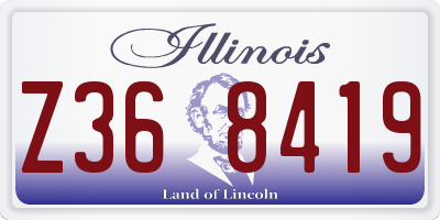 IL license plate Z368419