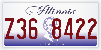 IL license plate Z368422