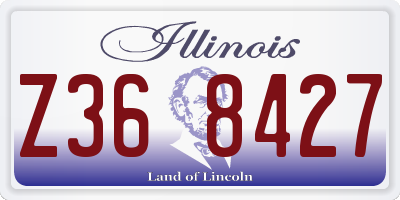 IL license plate Z368427