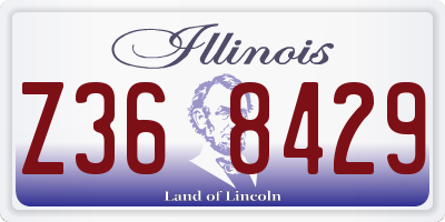 IL license plate Z368429