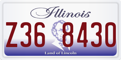 IL license plate Z368430