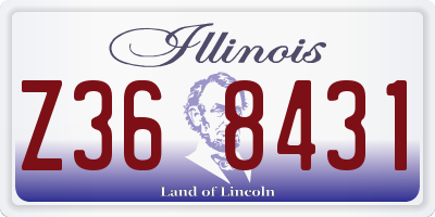 IL license plate Z368431