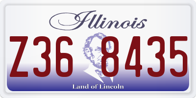IL license plate Z368435