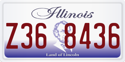 IL license plate Z368436