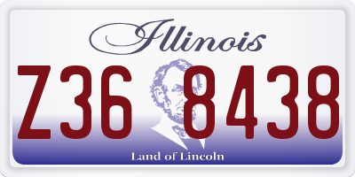 IL license plate Z368438