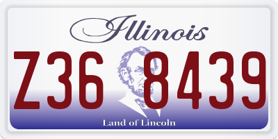 IL license plate Z368439