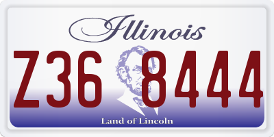 IL license plate Z368444