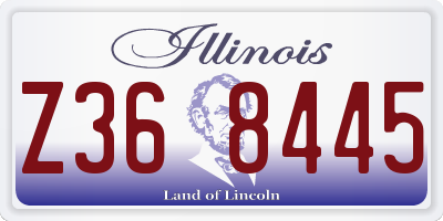 IL license plate Z368445