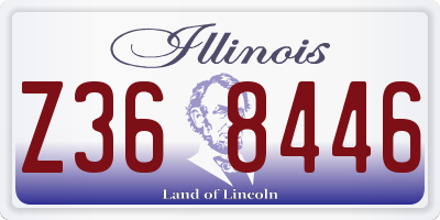 IL license plate Z368446
