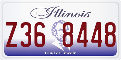 IL license plate Z368448