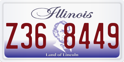 IL license plate Z368449