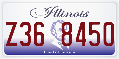 IL license plate Z368450